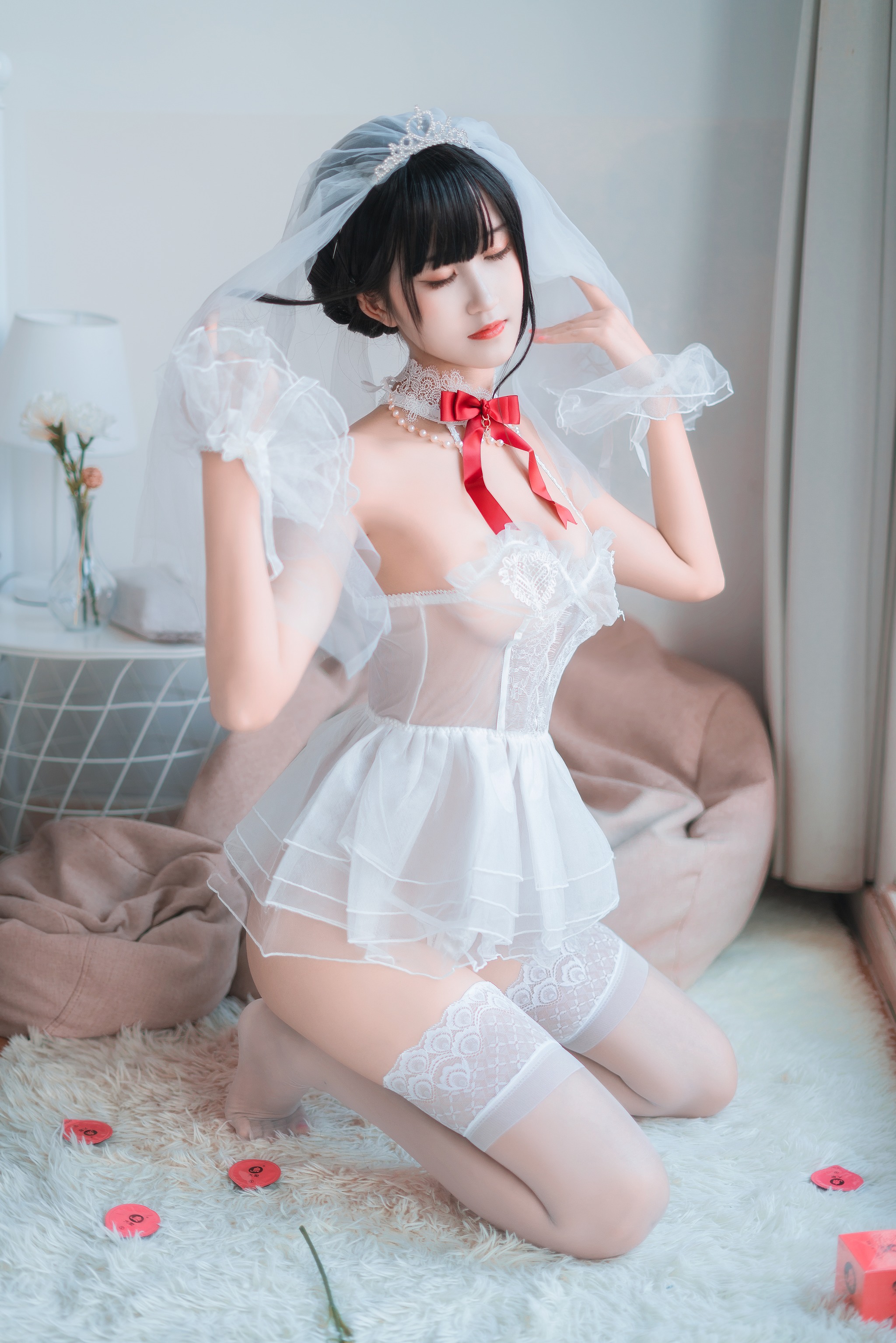 图片[1]-三度_69 – NO.058 婚纱孔雀翎[24P]-XikXak